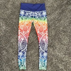NEW Boho Zen Yogaste Leggings Tights Bright M/L